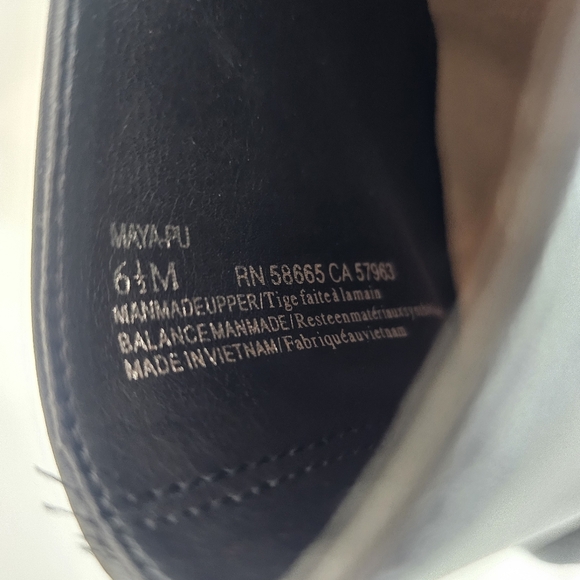 Abound Maya Black Faux Leather Block Heel Mules Pointed Toe Size 6.5M - Picture 9 of 12